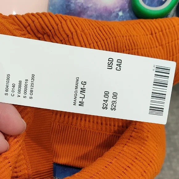 Urban Outfitters Mango Color Crop Top/Bra - Picture 4 of 5